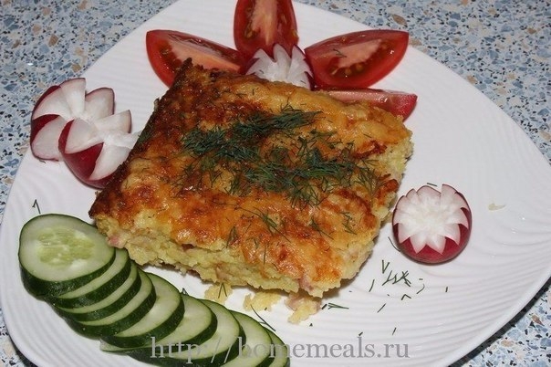 Картофель, запечённый с копчёностями Картофель, запечённый с копчёностями