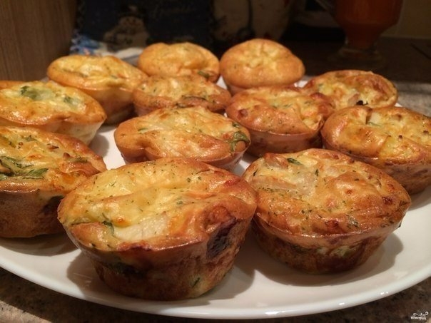 Маффины куриные с сыром Маффины куриные с сыром