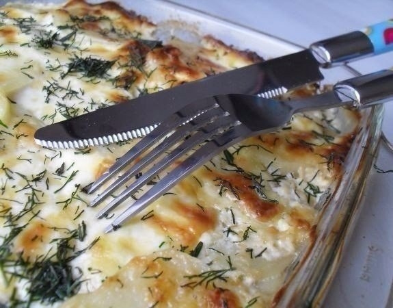 Аппетитная запеканка картофельная с грибами. Готовится очень просто!