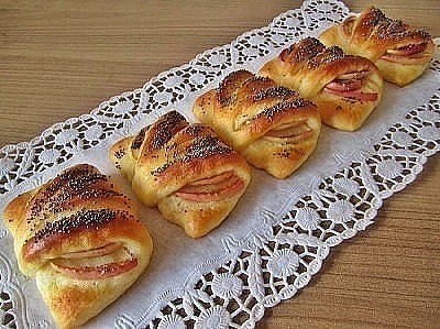 Класнная идея выпечки! Конвертики с яблоками из творожного теста