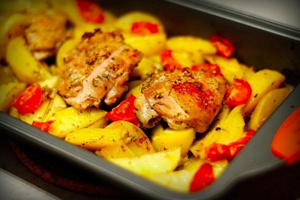 Ароматная запеченная курочка Ароматная запеченная курочка