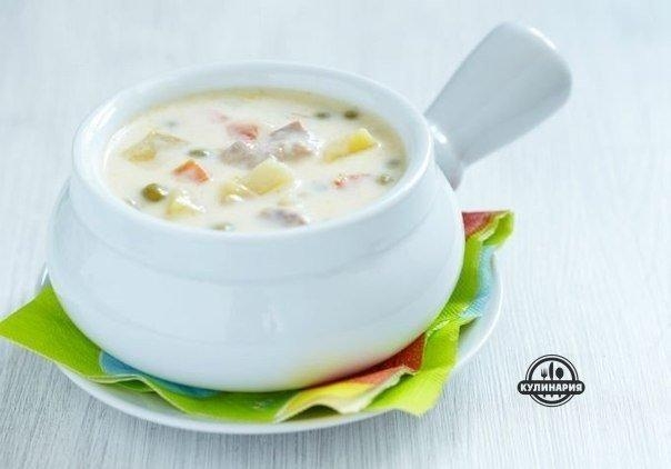 СУП С ПЛАВЛЕНЫМ СЫРОМ И КУРИЦЕЙ