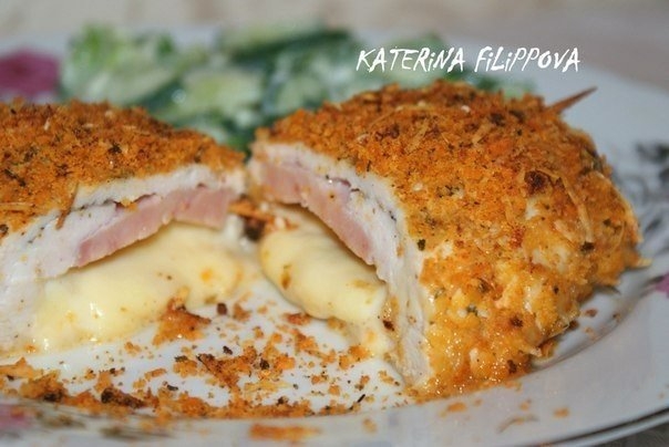 Шницель из куриной грудки - Кордон блю