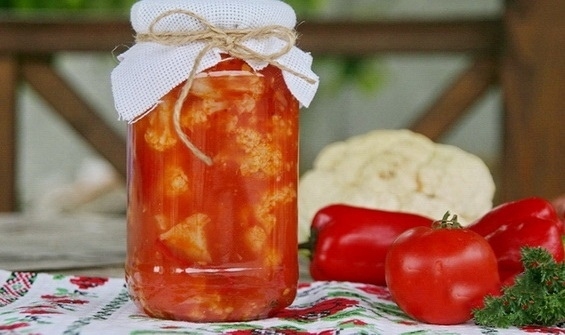 Капуста, маринованная в томатном соке Капуста, маринованная в томатном соке