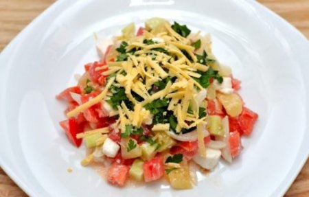 Салат с брынзой и овощами Салат с брынзой и овощами