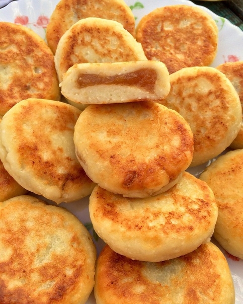 Сырники с яблочным повидлом