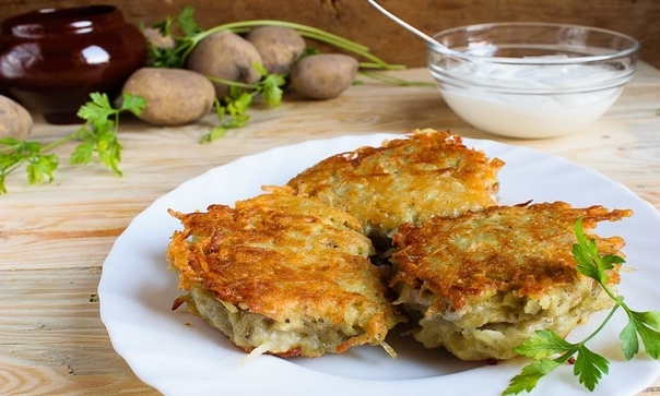 ВКУСНЫЕ ДРАНИКИ С ФАРШЕМ