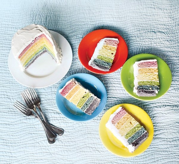 Радужный торт из натуральных ингредиентов