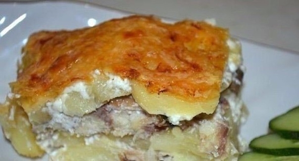 СЫТНАЯ КАРТОФЕЛЬНАЯ ЗАПЕКАНКА СО СКУМБРИЕЙ СЫТНАЯ КАРТОФЕЛЬНАЯ ЗАПЕКАНКА СО СКУМБРИЕЙ
