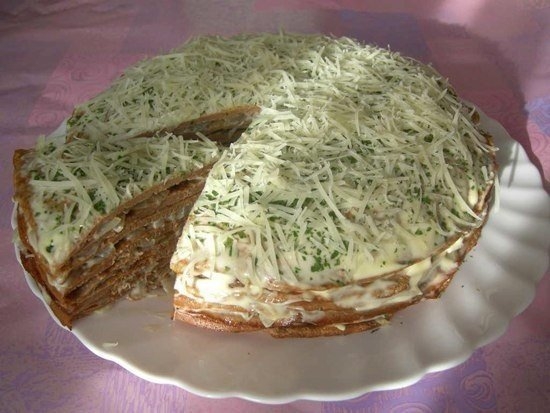 ДОМАШНИЙ ПЕЧЁНОЧНЫЙ ТОРТ