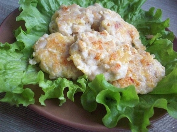 Куриные "оладушки" ⠀