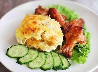 Картофельный гратен.