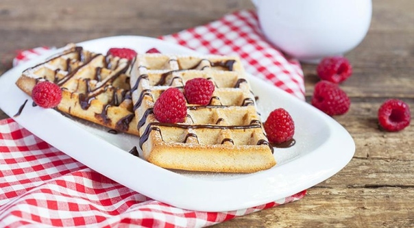 Вафли на кефире с цельнозерновой мукой Вафли на кефире с цельнозерновой мукой