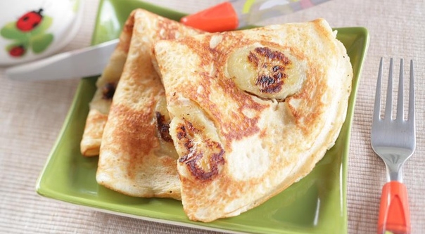 Блины с припеком из банана