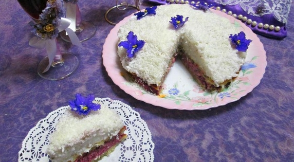 Постный банано-кокосовый торт Постный банано-кокосовый торт