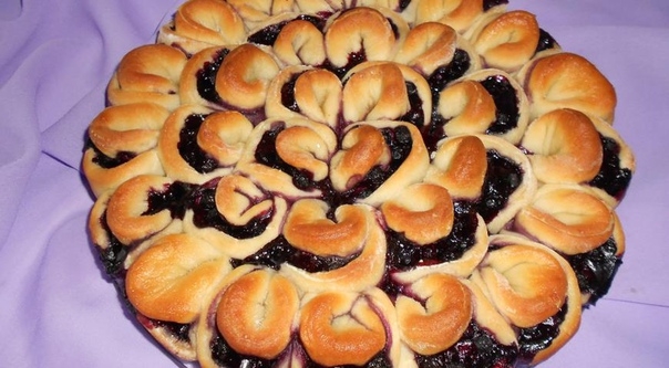 Постный черничный пирог Постный черничный пирог