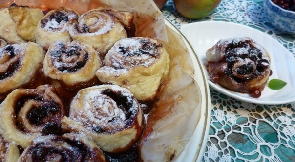 Разборный пирог с клюквой Разборный пирог с клюквой