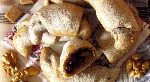 Цельнозерновые рогалики с шоколадом Цельнозерновые рогалики с шоколадом