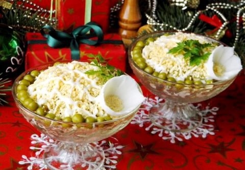 Салат "Оливье" под шубой