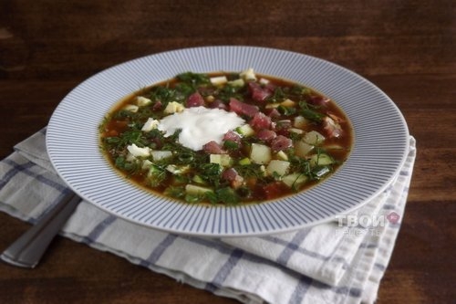 Мясная окрошка. Мясная окрошка.