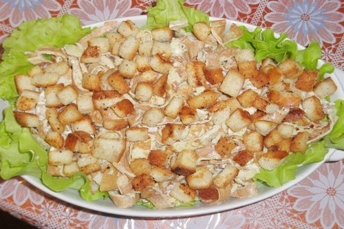 Салат «Праздничный» с блинчиками Салат «Праздничный» с блинчиками