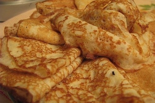 Домашние заварные блинчики на кефире