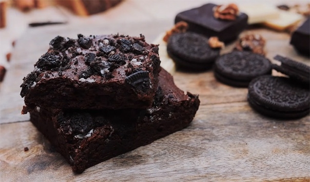 Брауни с печеньем