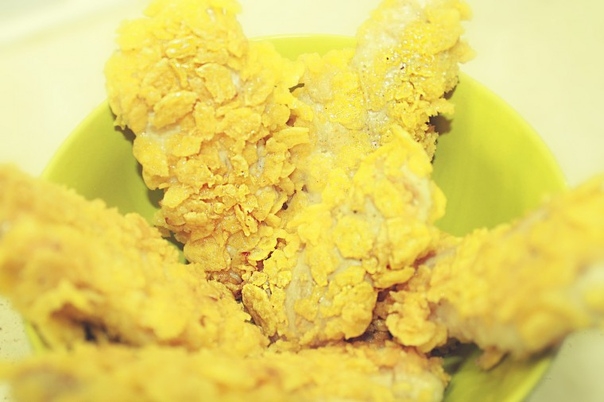 Хрустящая курица в кукурузных хлопьях