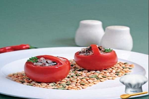 Закуска из помидоров и тунца