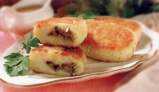 Зразы из картошки с грибами