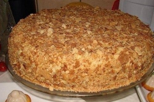 Слоеный торт «Наполеон» на скорую руку