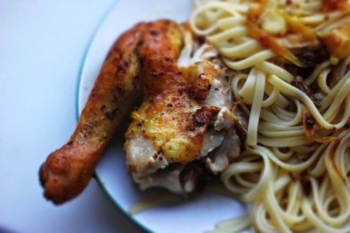 Цыпленок карри в медовом маринаде