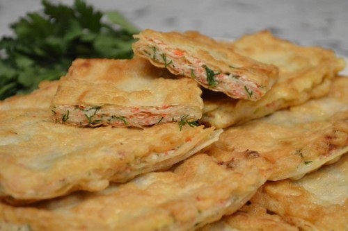 Восточные гренки на тонком лаваше Восточные гренки на тонком лаваше