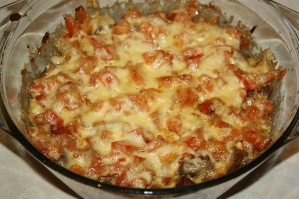 Куриная печень с помидорами по-милански Куриная печень с помидорами по-милански