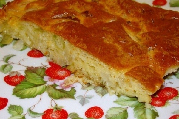 Ленивый капустный пирог на скорую руку Ленивый капустный пирог на скорую руку