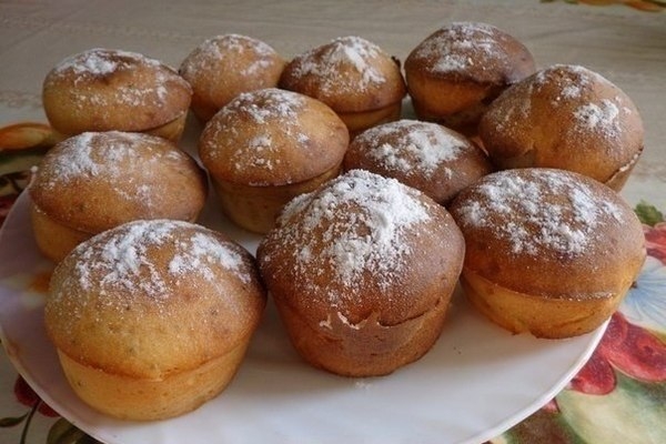 Простые кексики на кефире Простые кексики на кефире