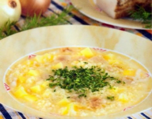 Кулеш с салом и картофелем по-украински