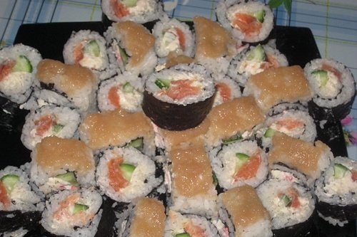 Роллы с нежным творожным сыром Роллы с нежным творожным сыром