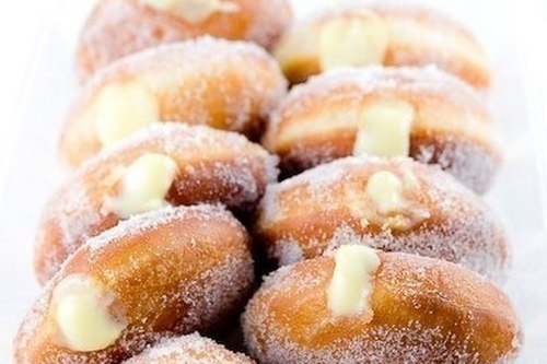 Пончики с заварным лимонным кремом