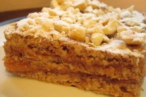 Пирог из овсяных хлопьев и отрубей