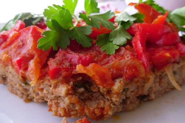 Ленивые мясные котлеты на противне