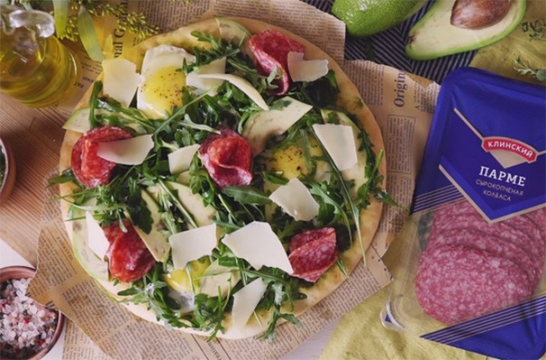 Пицца-салат за 15 минут