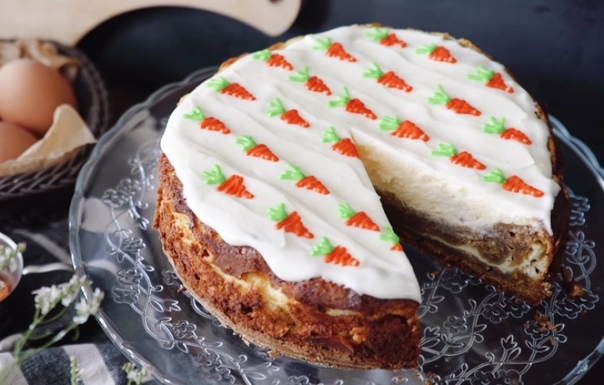 Морковный пирог-чизкейк