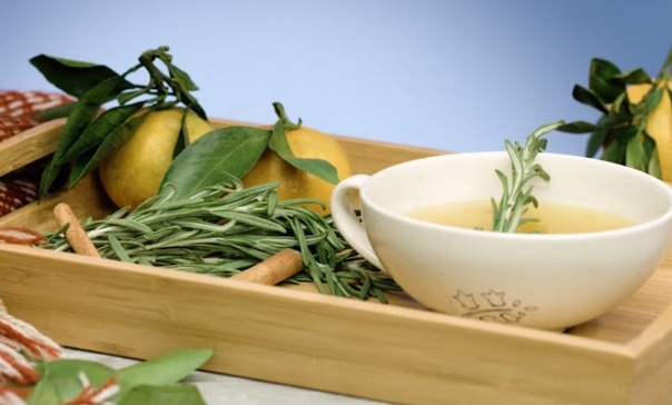 Мандариновый чай с облепихой