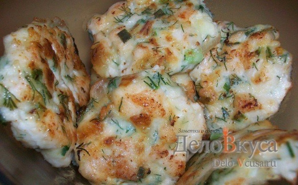 Очень вкусные и сочные куриные котлетки с зеленью