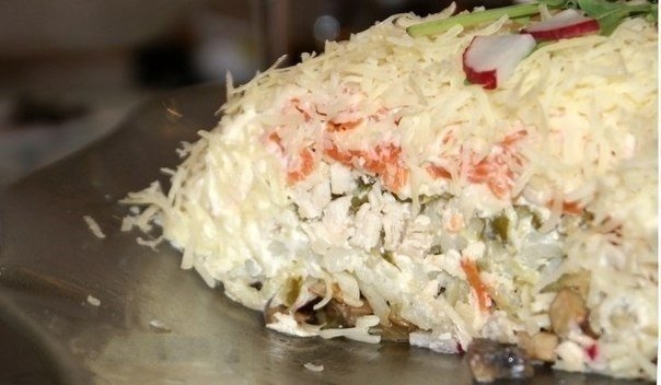 Очень вкусный и сытный салат "СТАРЫЙ МЕЛЬНИК" Очень вкусный и сытный салат "СТАРЫЙ МЕЛЬНИК"