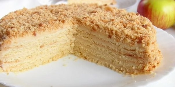 Яблочный торт "Нежный" Яблочный торт "Нежный"