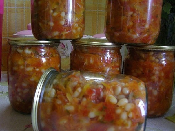 Фасолевая закуска на зиму