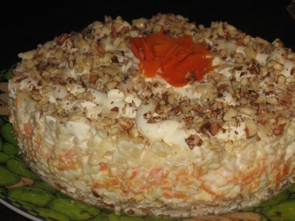 Салат "Валентина". Рецепт Лены Сергеевой-Назаровой.