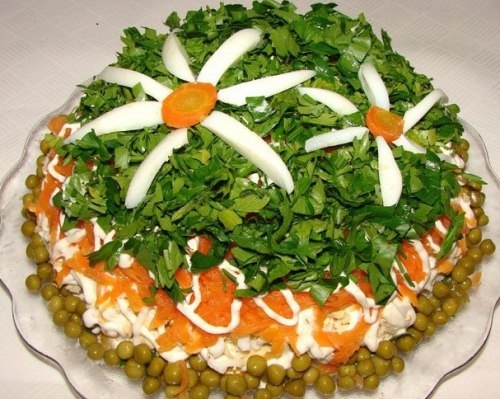 ПРАЗДНИЧНЫЙ САЛАТ "ПОЛЯНА"